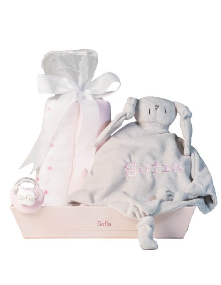 Set de Muselina Doudou y chupete personalizado