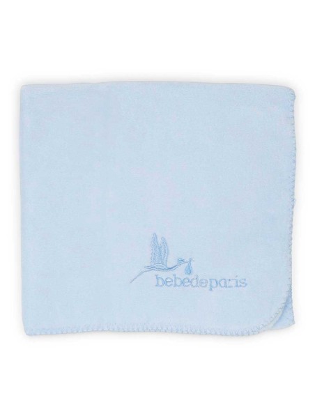 Manta Polar BebeDeParis azul