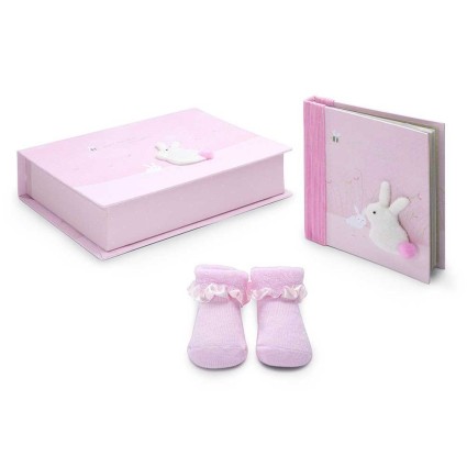 Set Regalo Bebé Bunny rosa