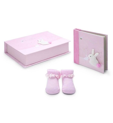 Set Regalo Bebé Bunny rosa