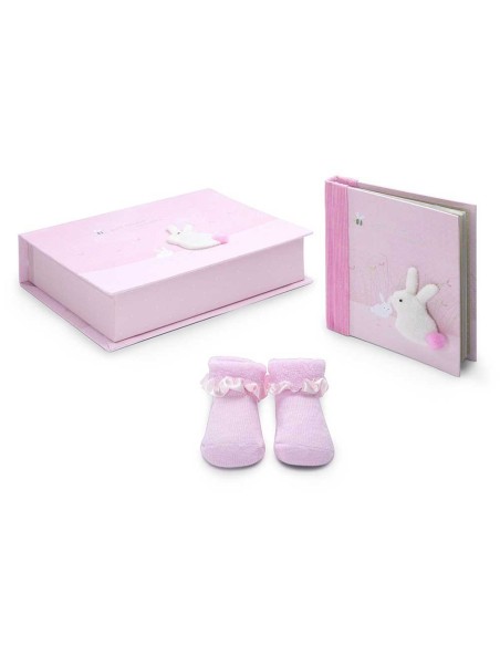 Set Regalo Bebé Bunny rosa